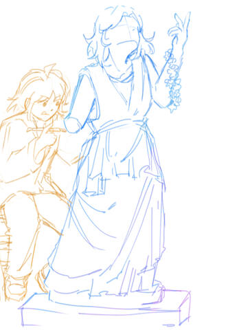 greek statue mil + sculptor rik